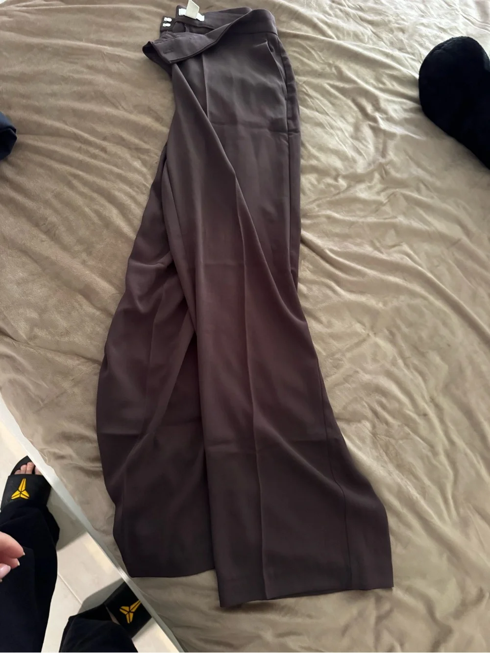 H&M Brown Wide-Leg Trousers - Picture 3 of 3